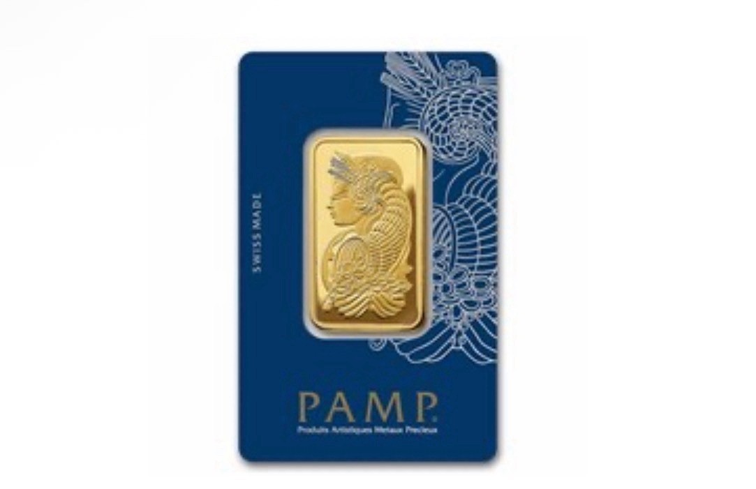 PAMP Suisse 1 oz Fine Gold 999.9 Bar in Veriscan Assay Card, 1 oz Total