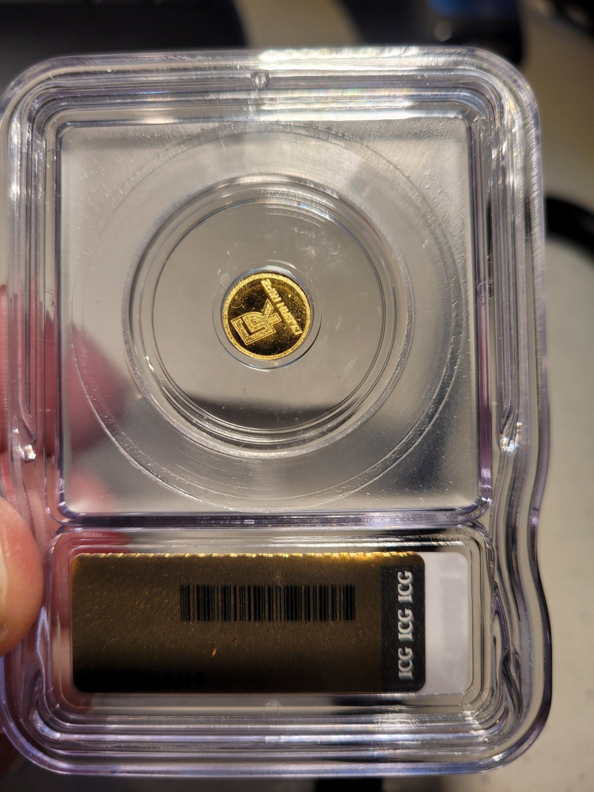 Clean Ripz 0.5 gram .9999 Gold Round ICG MS70 PL