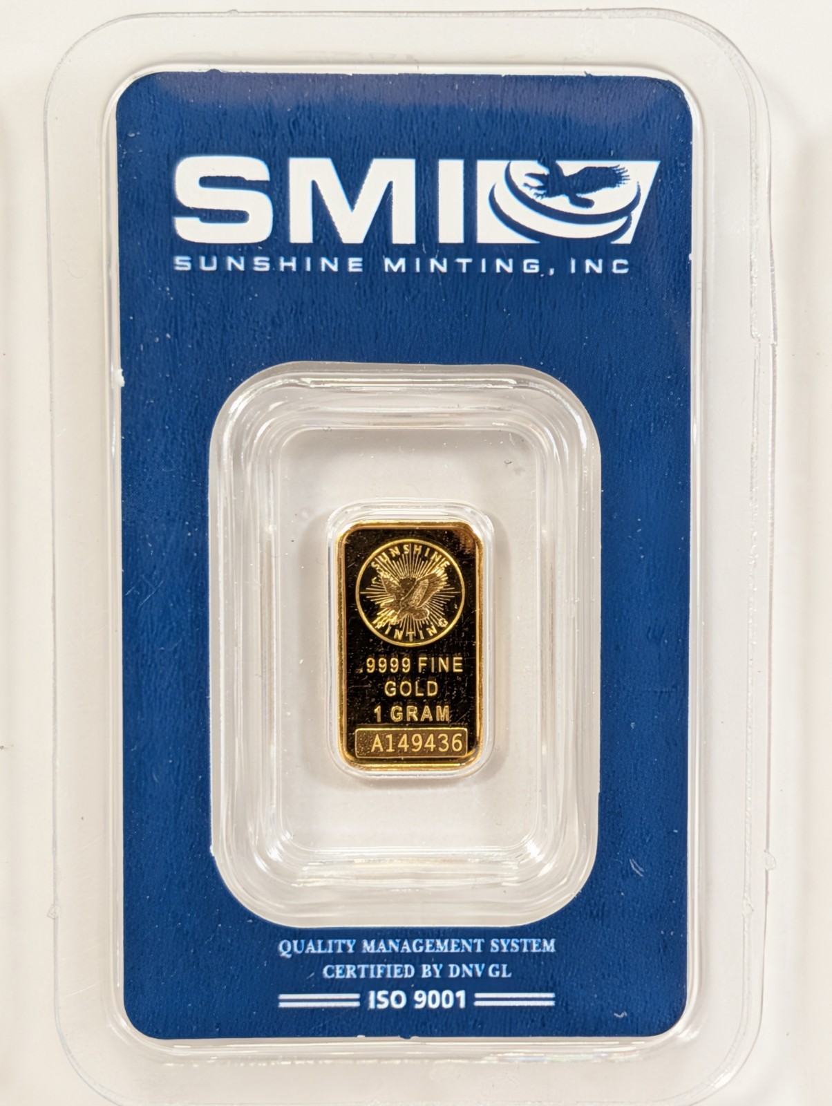 X3 1 Gram Consecutive Sunshine Minting SMI .9999 Fine Gold Bar Sealed in Assay