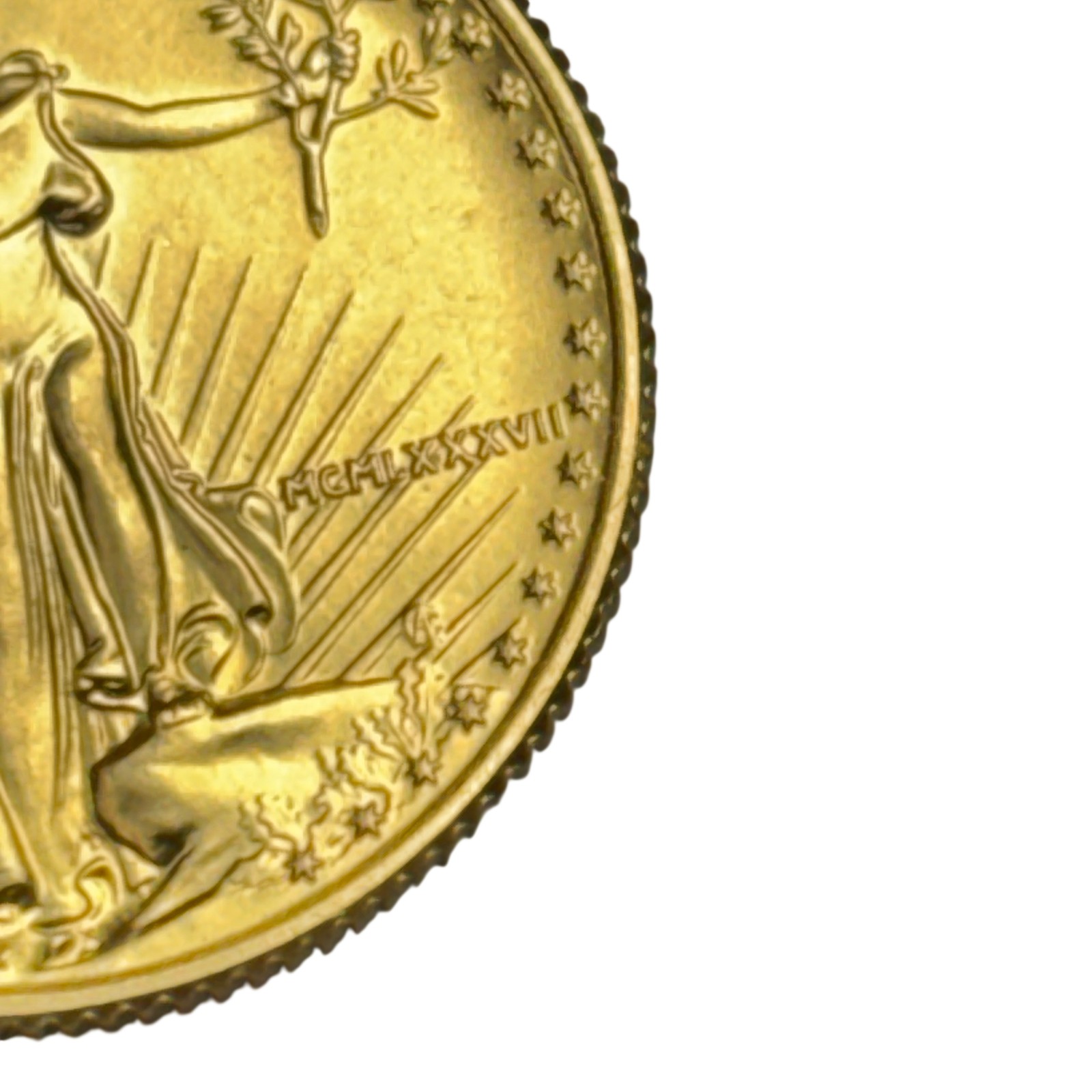 1987 1/4 OZ Fine Gold 10 Dollars 22-Karat American Gold Eagle Coin – 8031