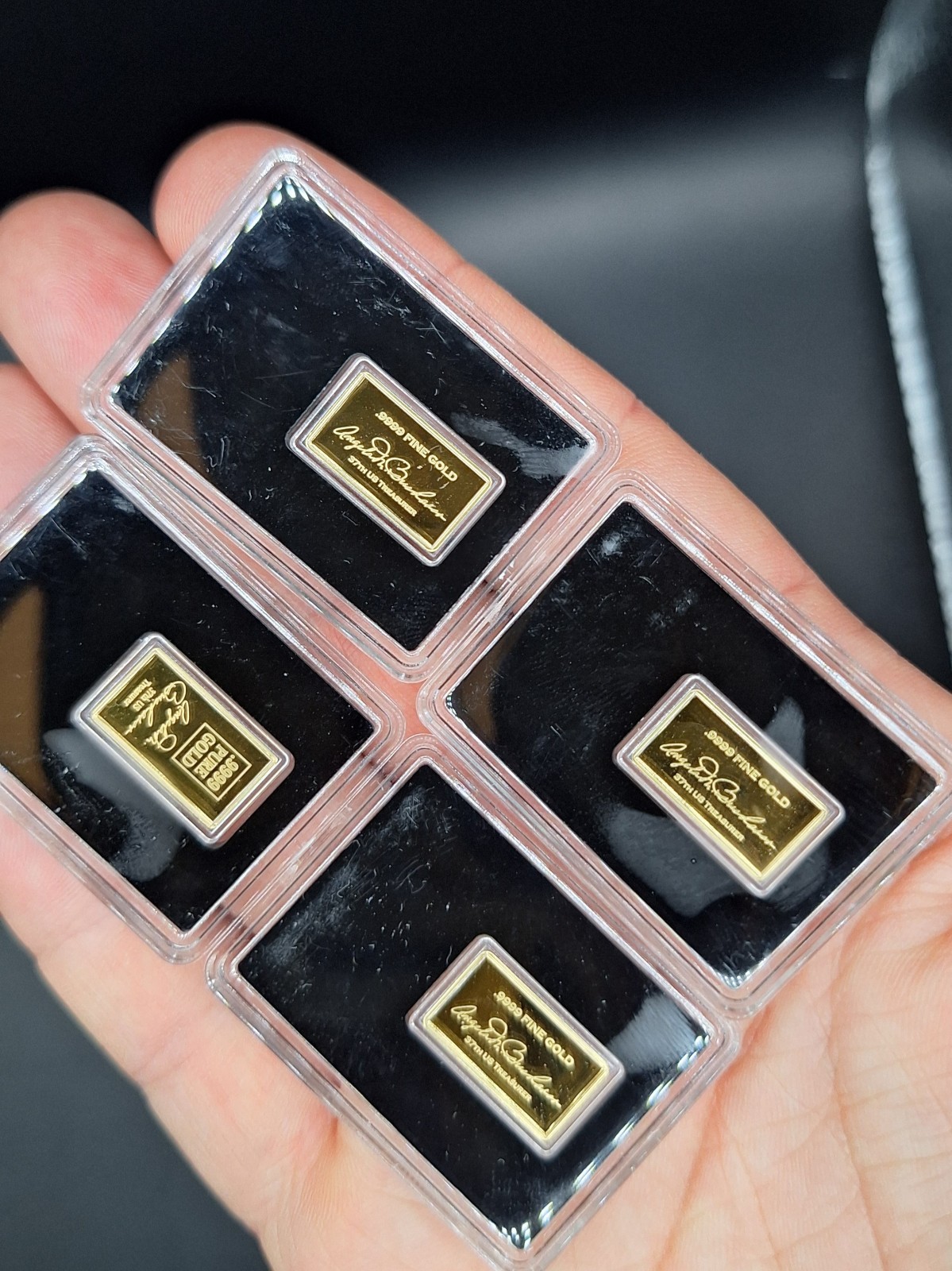 *Lot of 4* – .9999 Pure Gold Bars: Buffalo, Double Eagle, St. Gaudens, Fort Knox