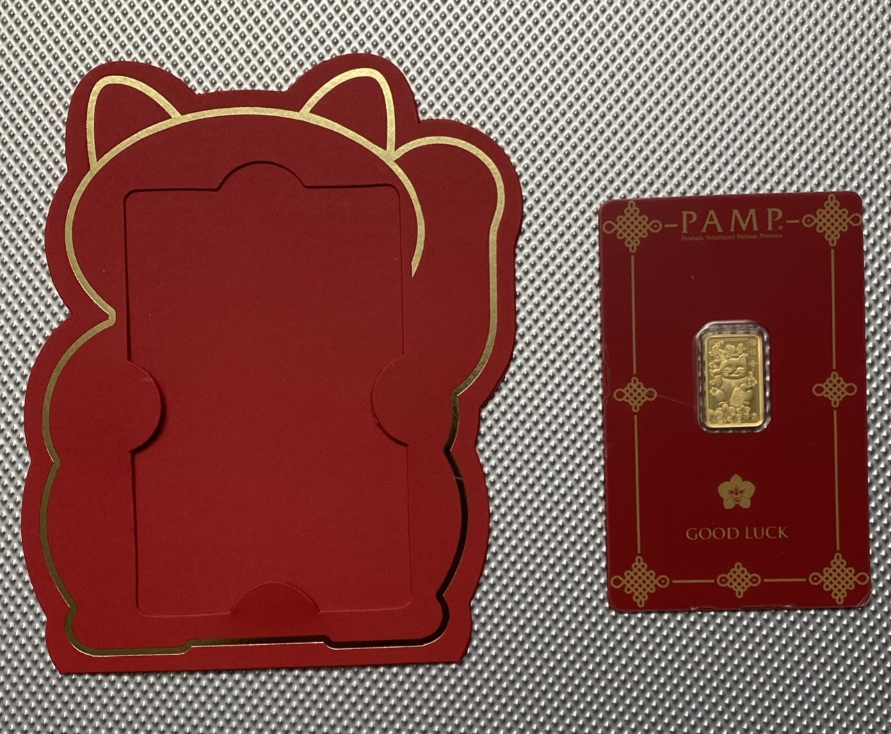 PAMP Suisse Lucky Cat 2.5 gram Gold Bar – (In Assay w/ Sleeve) Only 18,888 Made