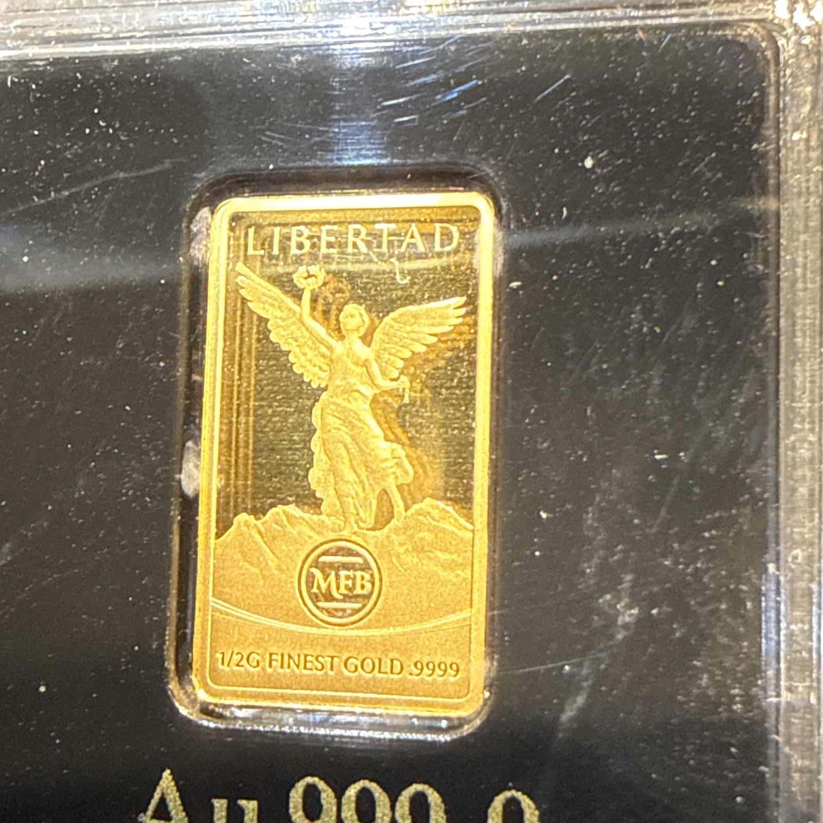 Solomon Islands 2022 Gold Bar 1/2g 999.9 Proof 1/2g Precious Metal Content