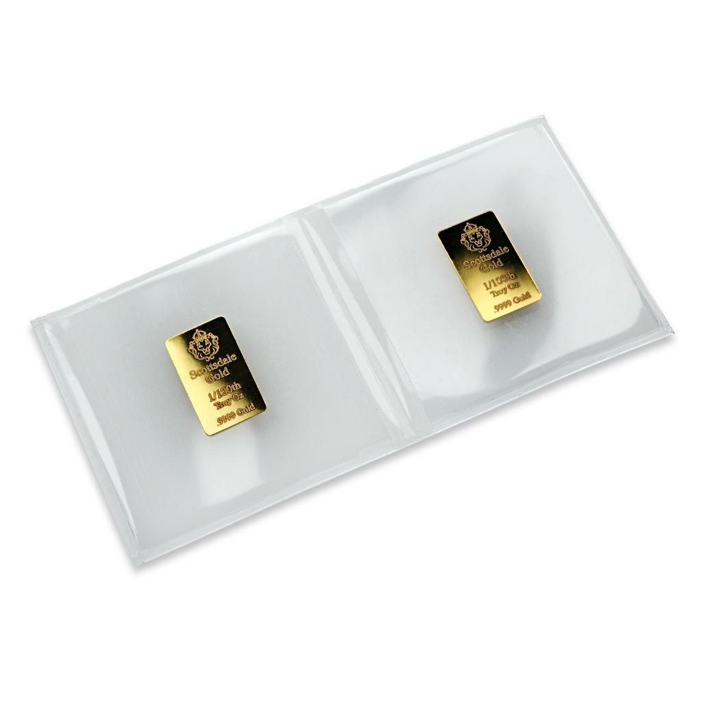 1/100 oz .9999 Gold Bar by Scottsdale Mint – Fractional Gold Bullion #A504