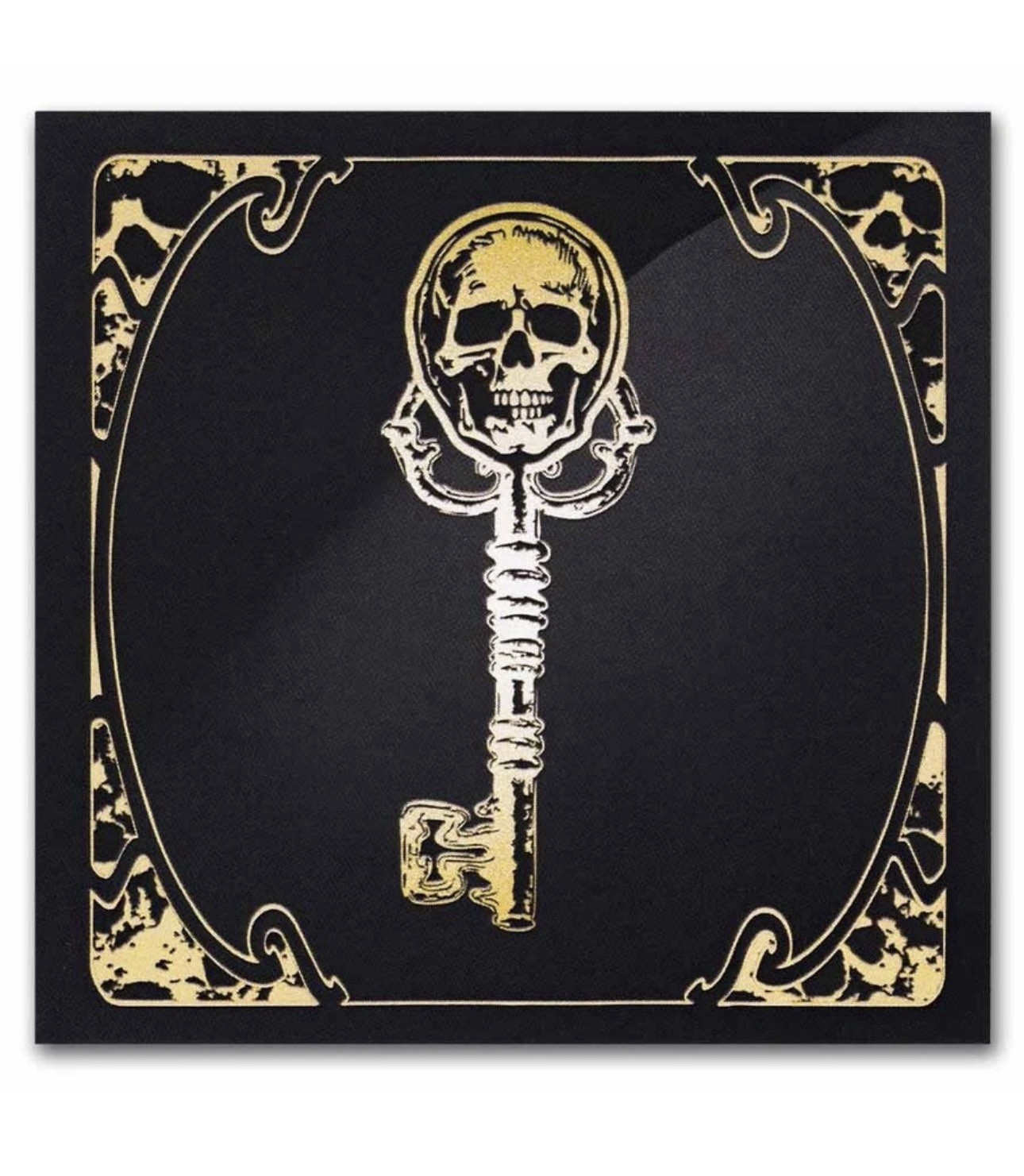 💀☠️🗝️2026 Liberia 1/200 oz Gold Skeleton Key Coin Bar