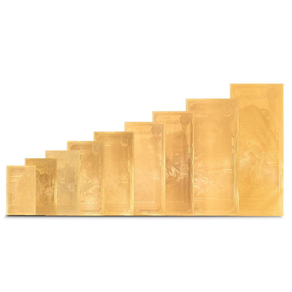 9 Piece Idaho Goldback Gold Note Set (Random Year, New)