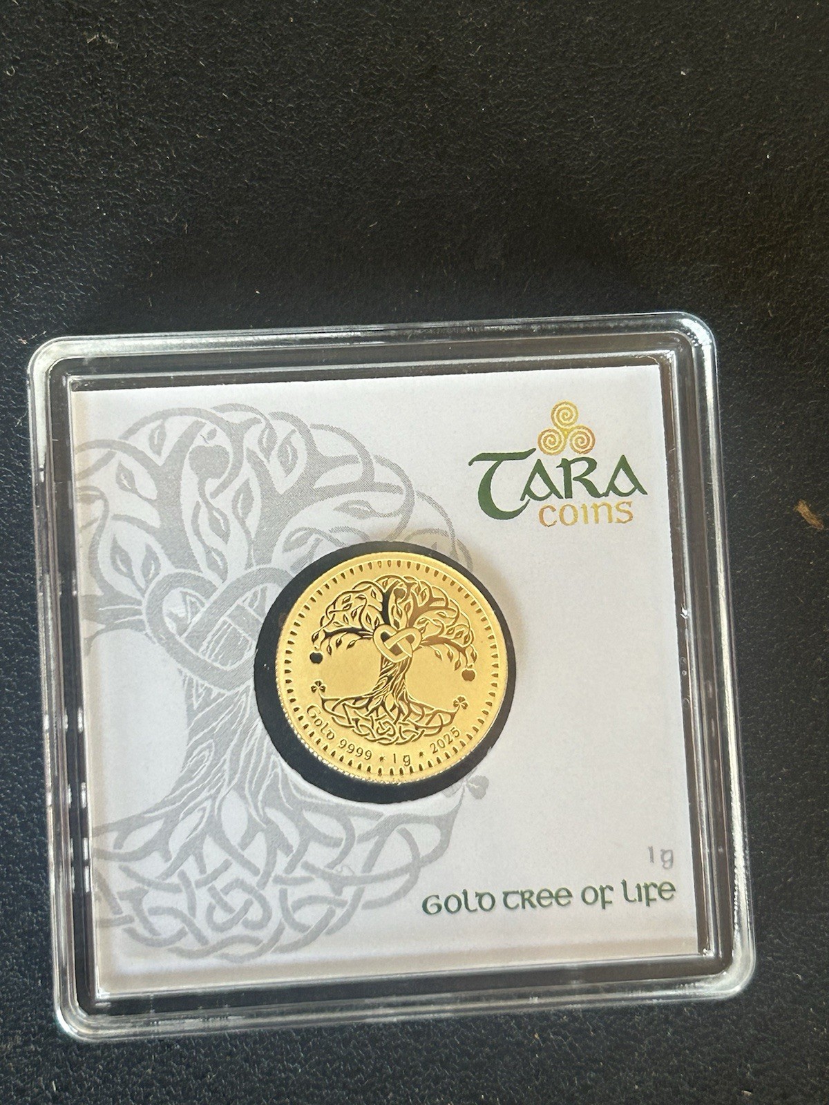Geiger Edelmetalle 1 Gram Fine Gold Tara Coins Gold Tree of Life Sealed
