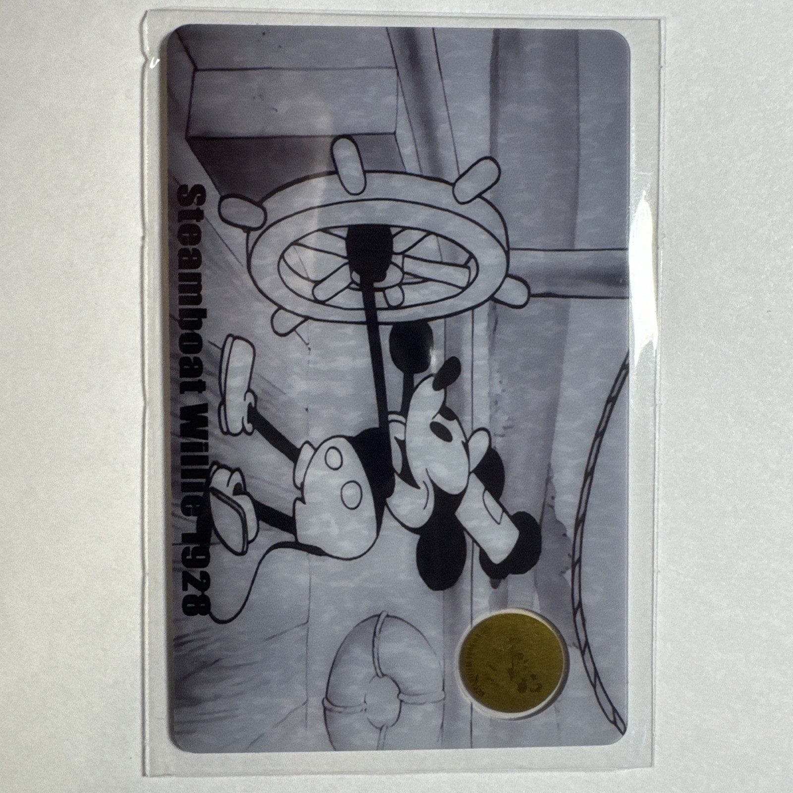 Steamboat Willie 1928 1/2000 Oz .9999 Gold Round Card #0233/29999 w/COA 2026￼
