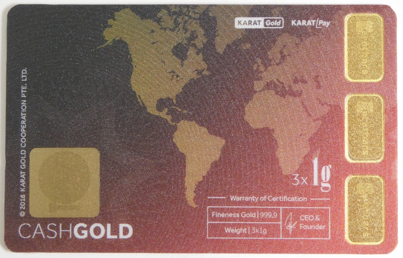Karatbars International GmbH 3 Gram .9999 Fine Gold in Assay Card