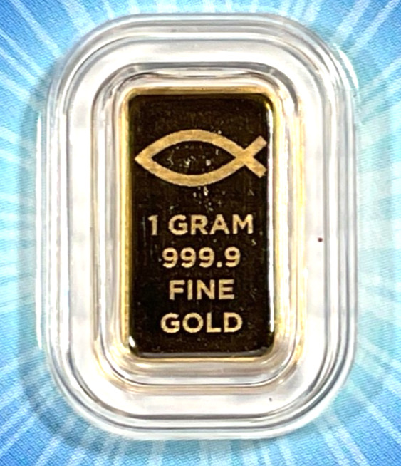1 gram Gold Bar – Blessings of Jesus Christ (Dove & Cross TEP)