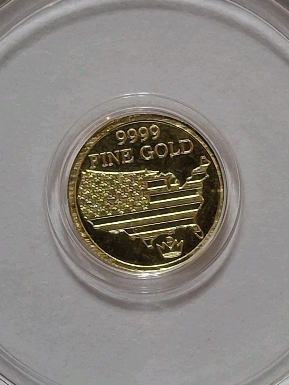 Monarch Metals 1/200oz Gold Tactical Skeleton In Capsule