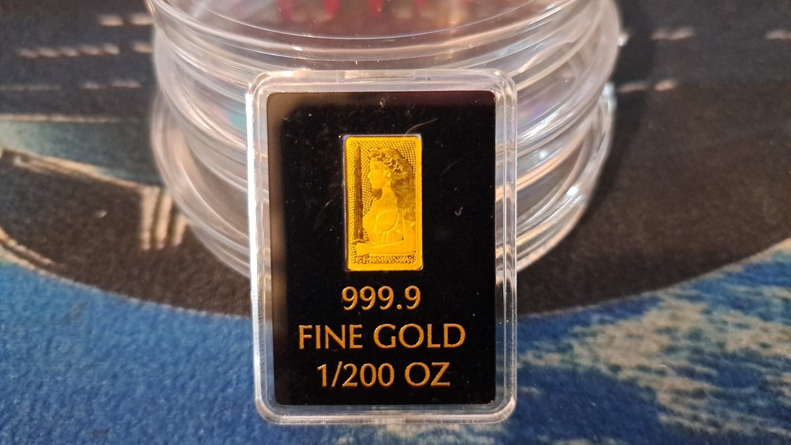 1/200 Oz Gold Bar 999.9 Fine Germania Mint Sealed Assay Mini Gold Bullion