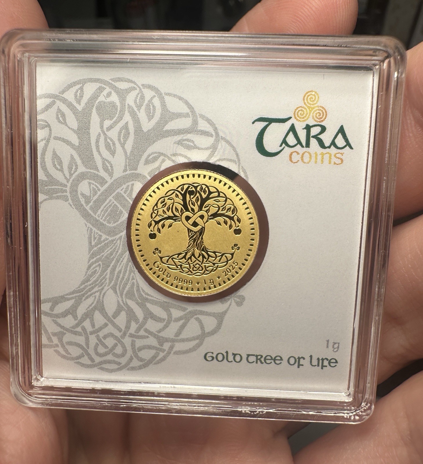Gold Tree of Life Coin Fine Gold Geiger Edelmetalle 2025 Tara Coins 1 Gram 999