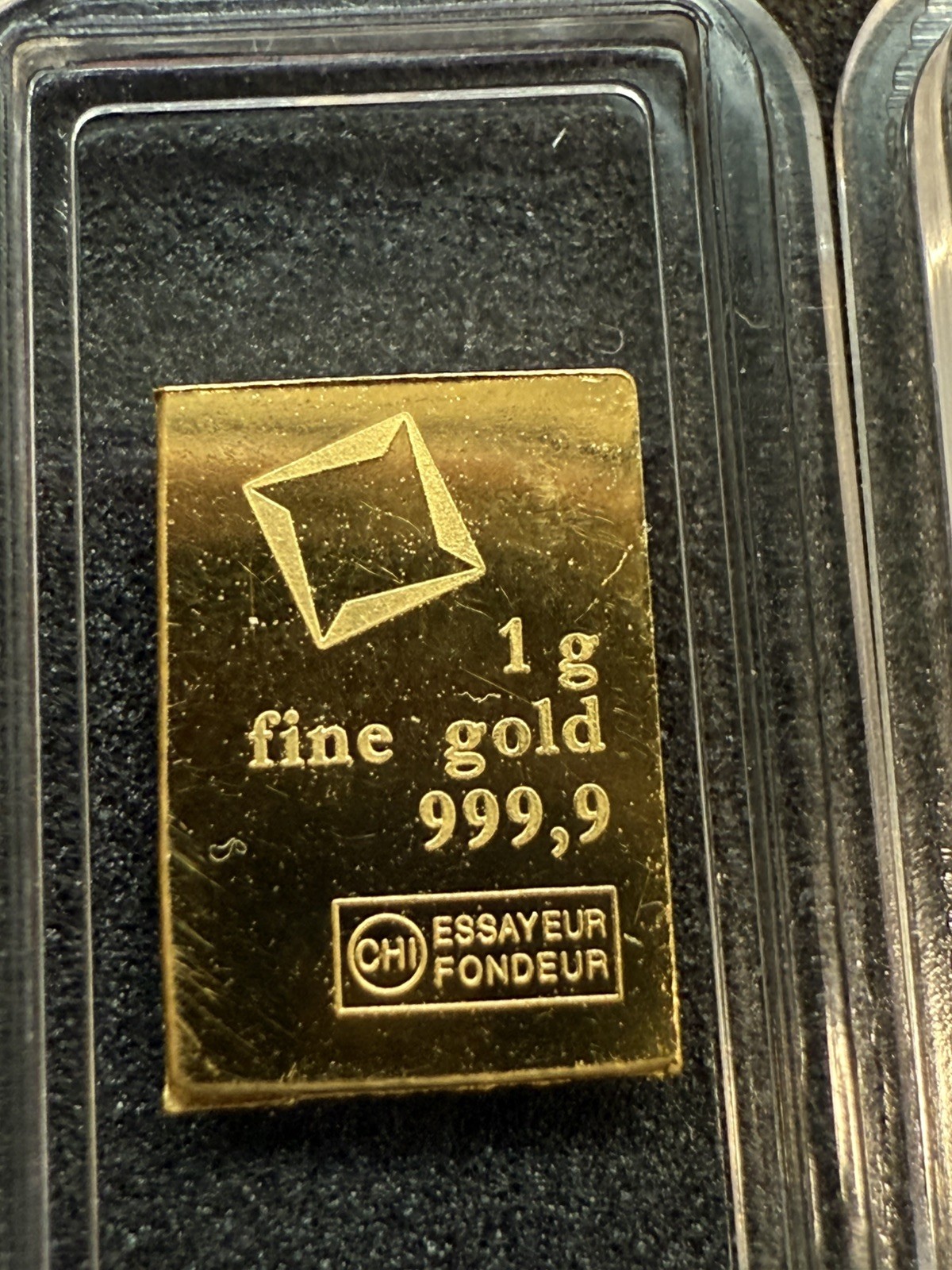 1 Gram Gold CombiBar Valcambi Suisse .9999 Fine Gold Bar (From 25×1 Combibar)