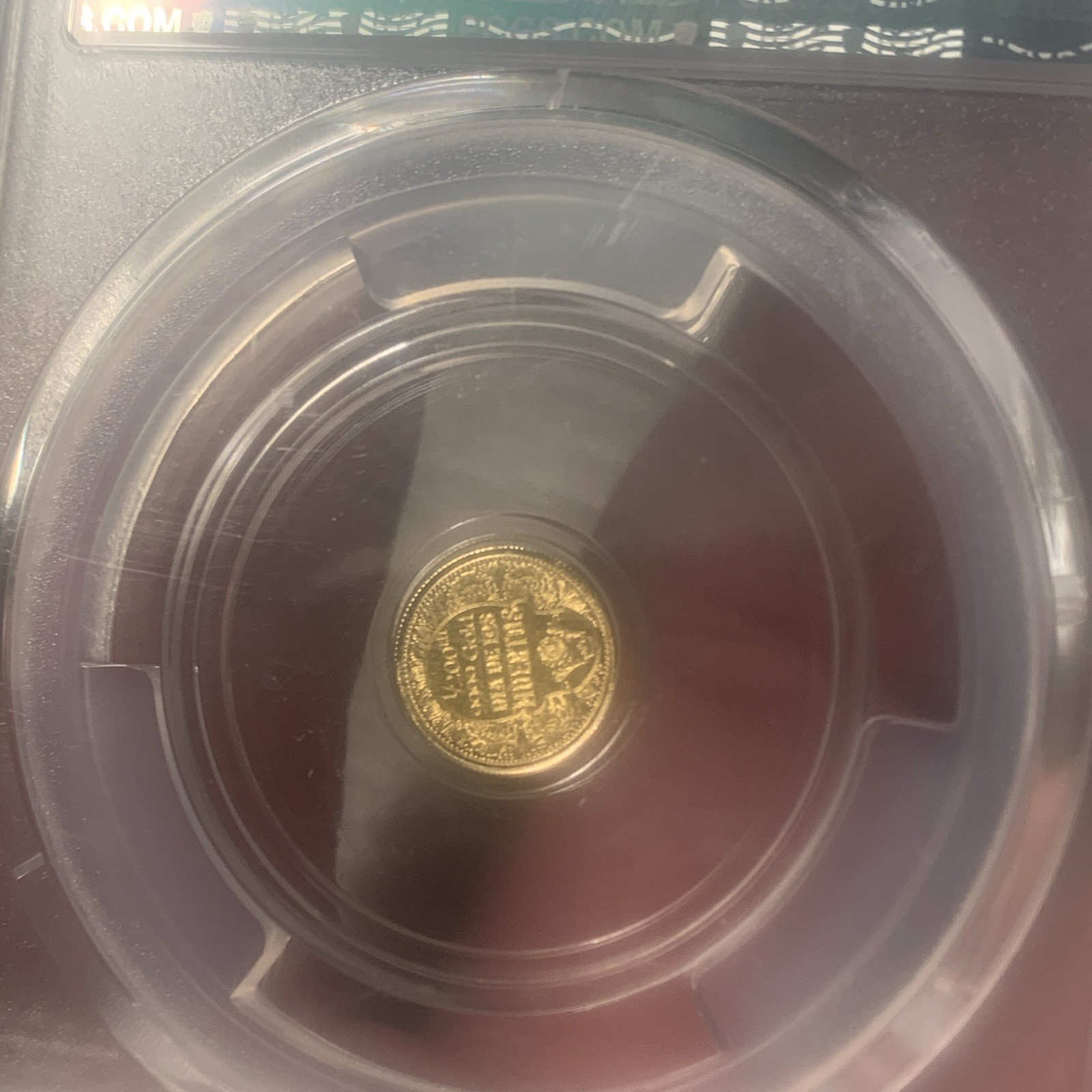 PCGS MS69 Day of the Dead Rose Skull Gold Round 1/200 oz No Date