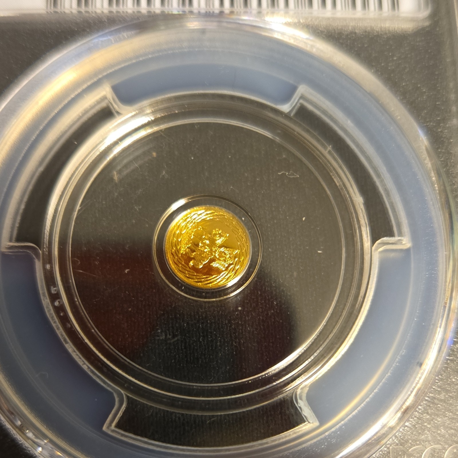 PCGS MS69 Cowboy Gold Round 1/500 oz No Date .999 Fine Gold