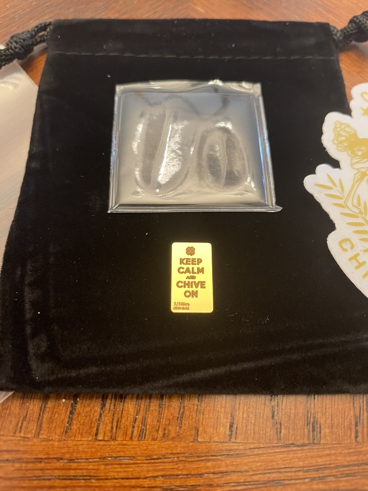 The CHIVE | Shamrock Gold Bar | 1/100th Oz Gold Bar | SOLD OUT