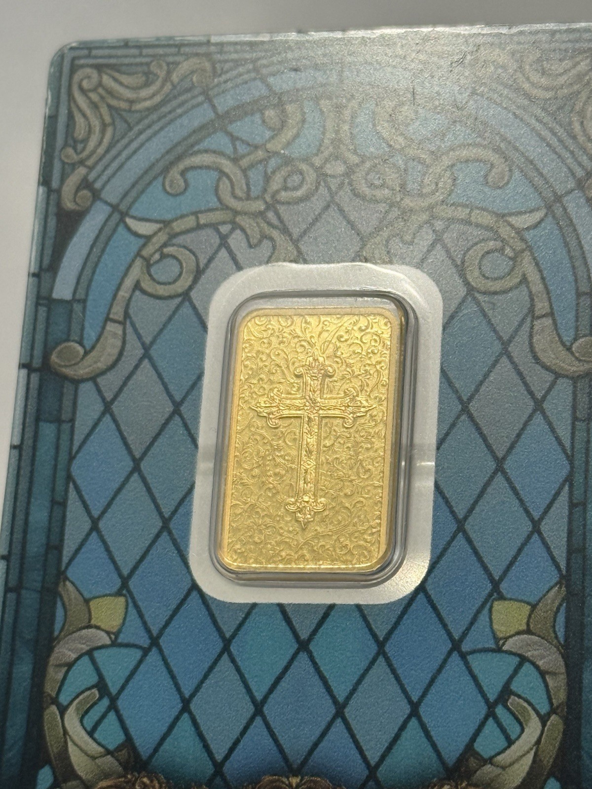 2025 5 g Gram .9999 Gold Bar PAMP Suisse Cross of Christianity in Assay & Sleeve