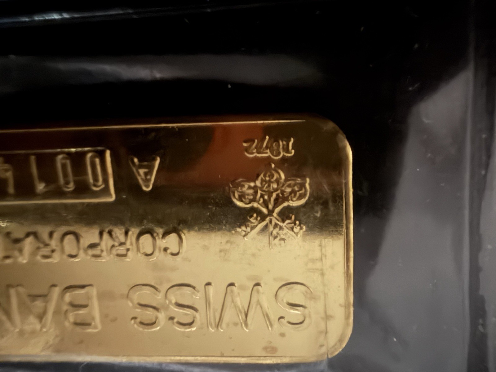 Gold Bar Vintage 1972 Swiss Bank Corporation (SBC) 1 Ounce Pure Gold Bar – Rare!