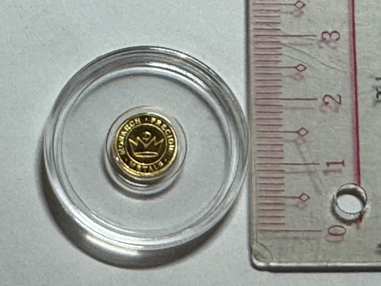 MPM 1/2 gram Gold Round: Four Leaf Clover