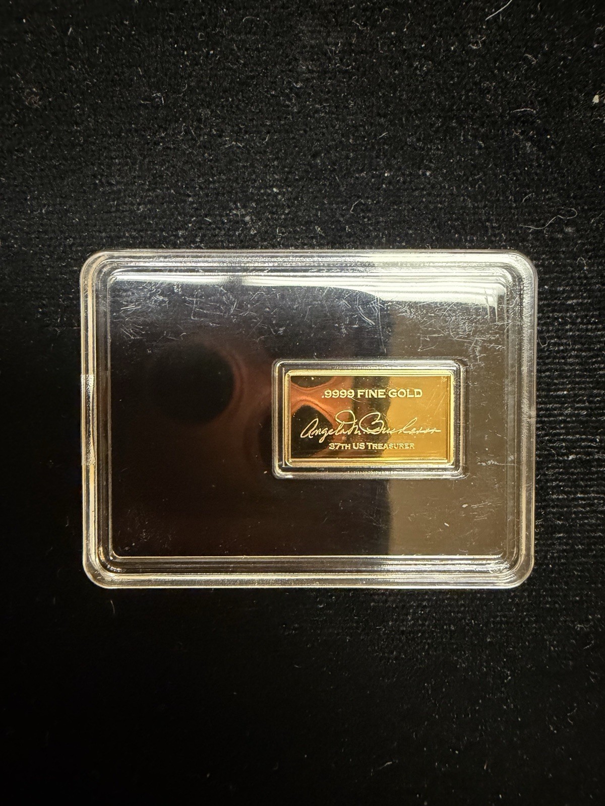 Double Eagle .9999 Pure Gold Bar Proof Collectible Bullion 1/100 Oz (.3 Grams)