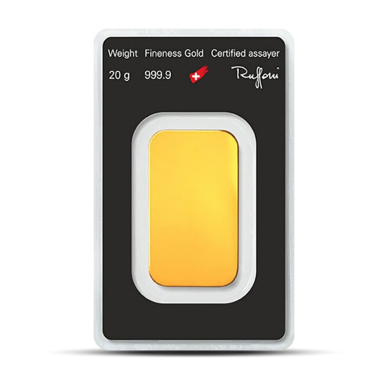 Argor-Heraeus 20 Gram Gold Bar (In Assay)