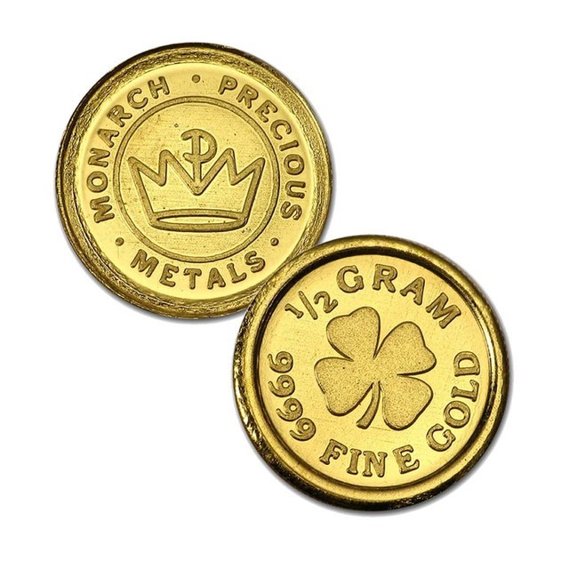 1/2 Gram .9999 Fine Gold Round – Four Leaf Clover (Sealed in Capsule)