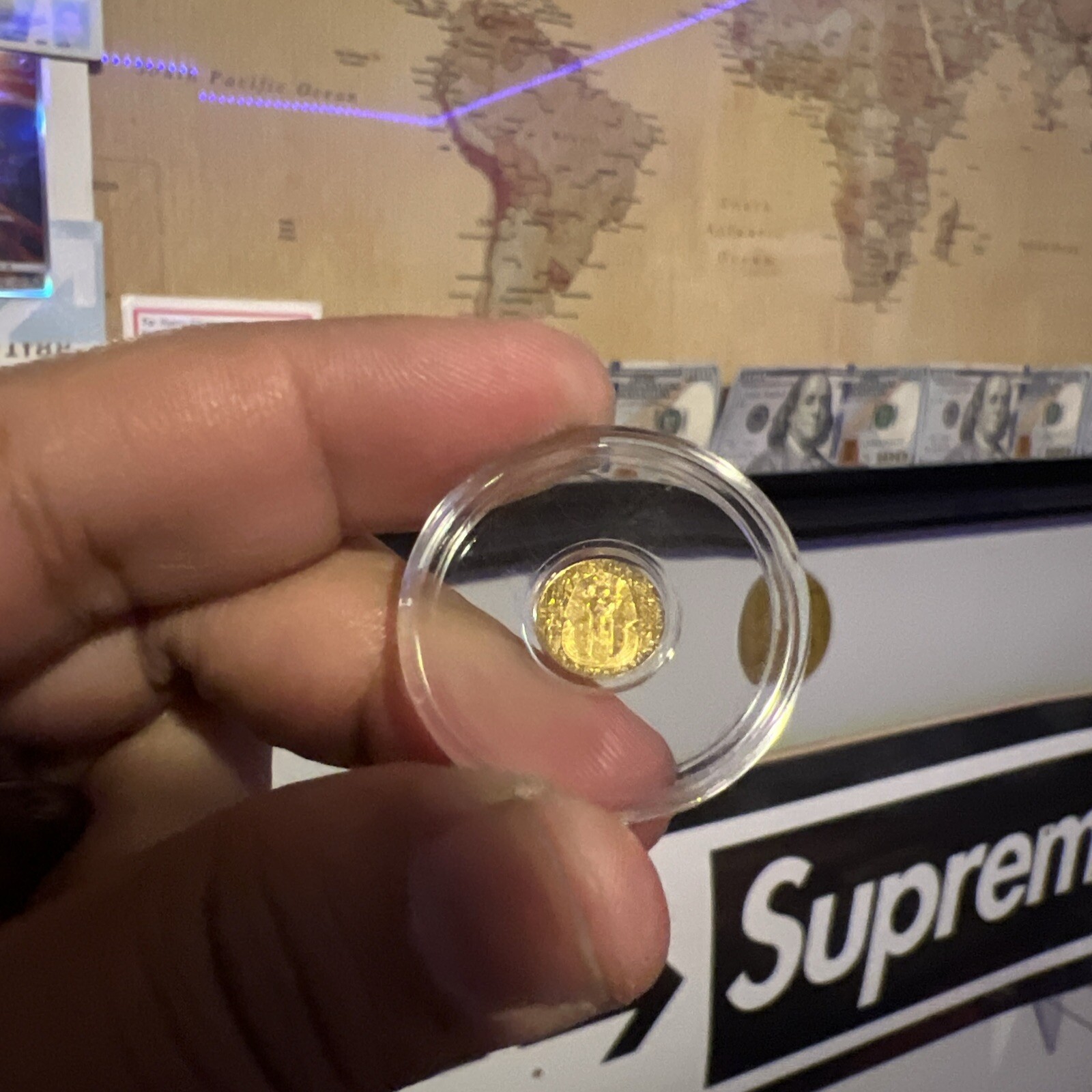 Fractional 1/200 Gold – Capsule Round King Tut EGYPTIAN Pure Gold- Talisman