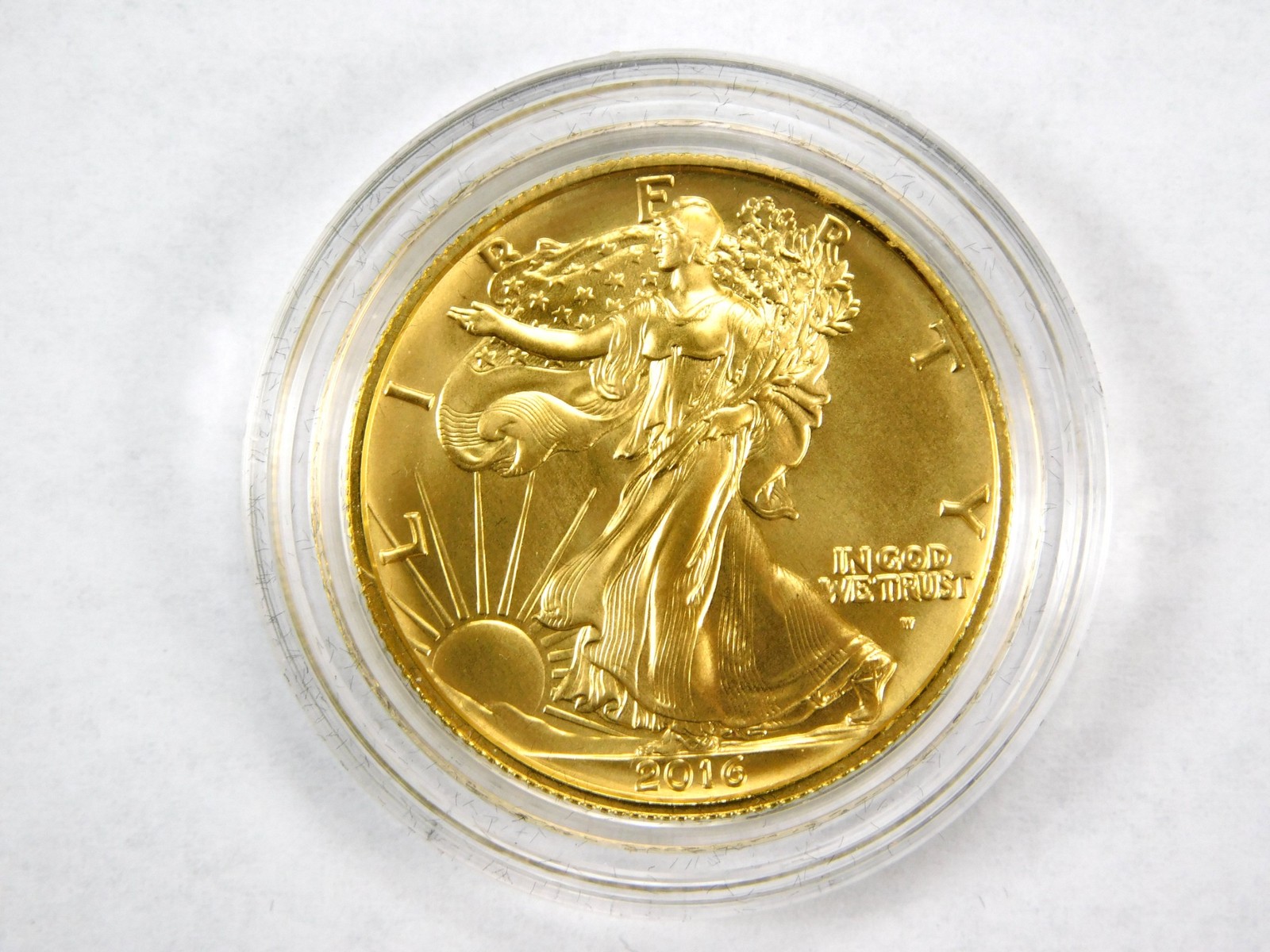 2016 W Walking Liberty Centennial $50 Gold Coin 1/2 oz .9999 US Mint