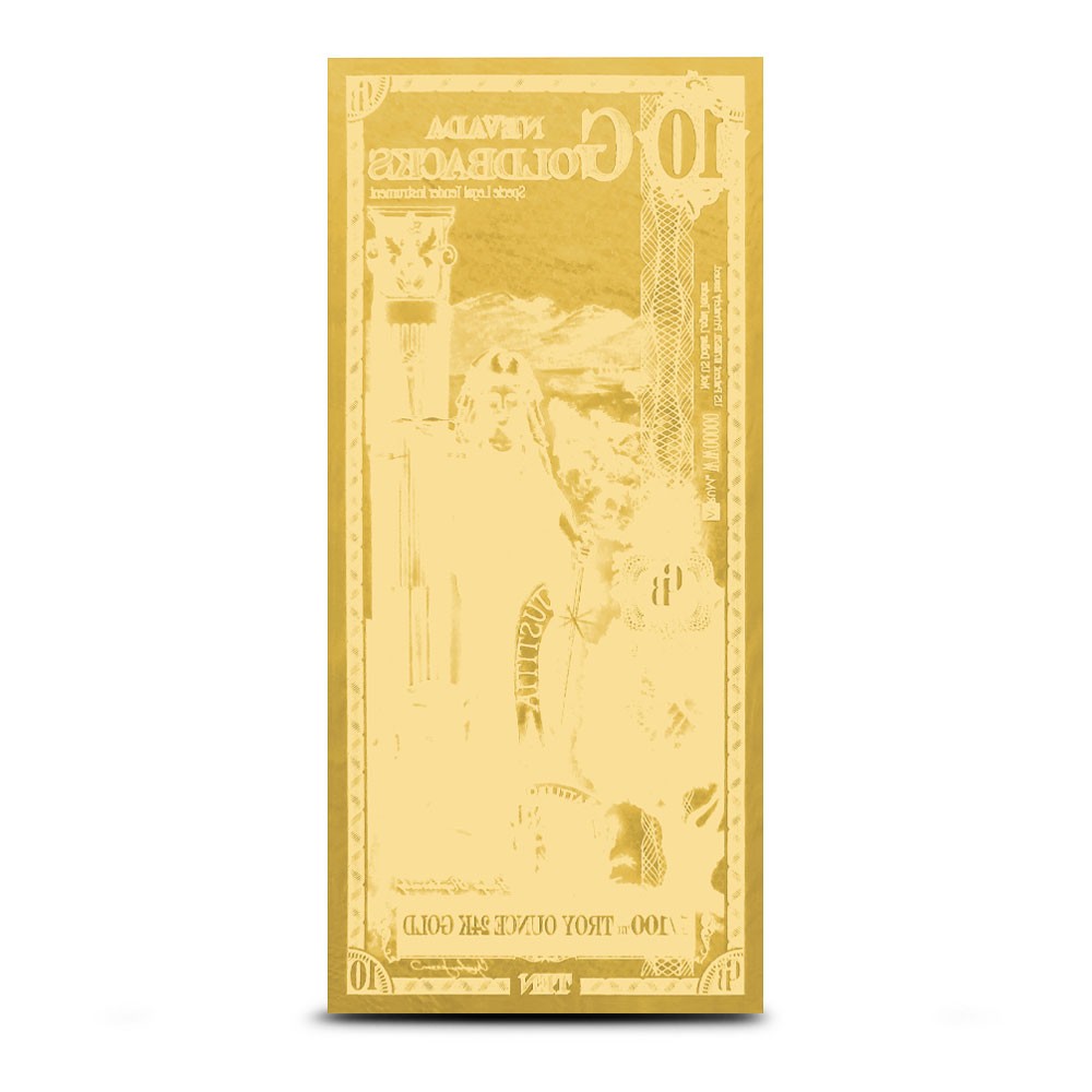 10 Nevada Goldback Gold Note (New)