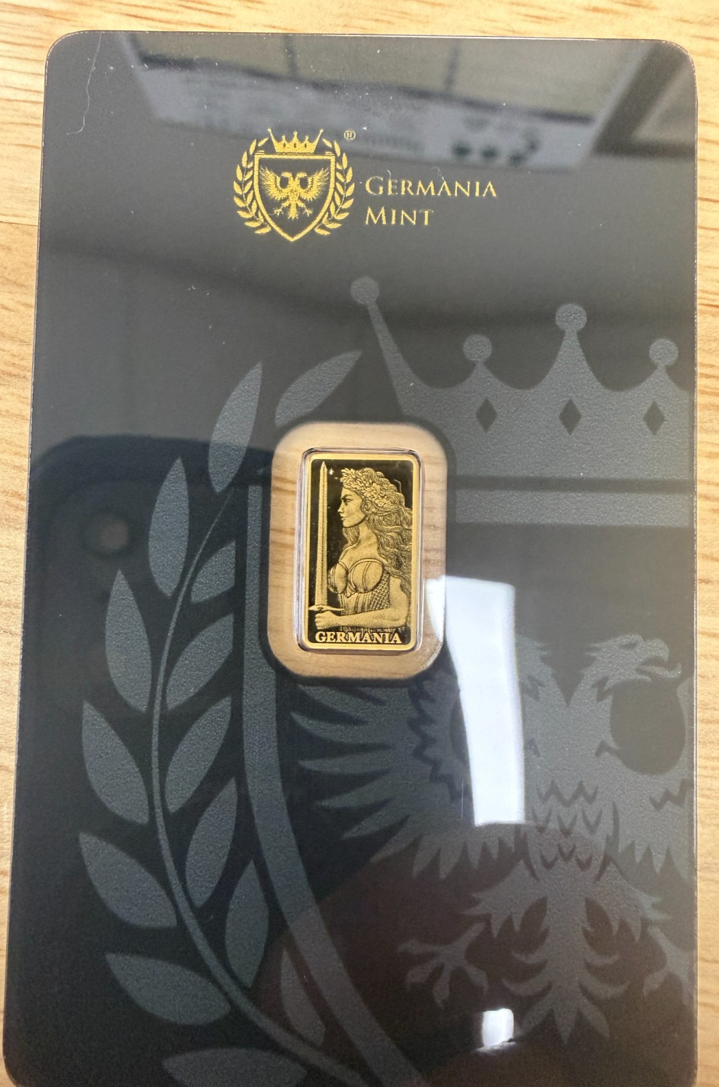 1/200 oz Gold Bar Germania Mint .9999 Fine Gold Proof w/ Assay Card Certified