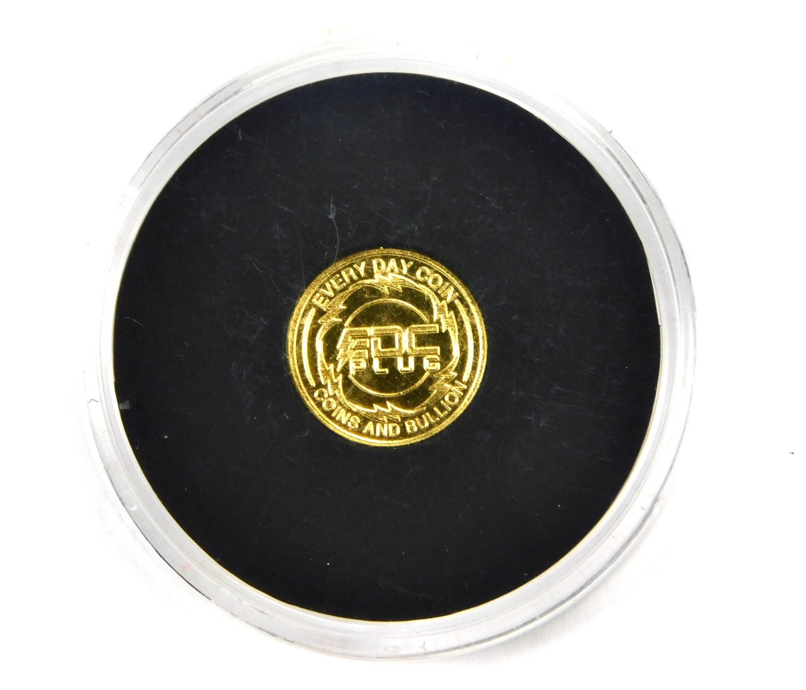 EDC Plug On Whatnot 1/4 Gram 24k .9999 Fine Gold Round Coin A