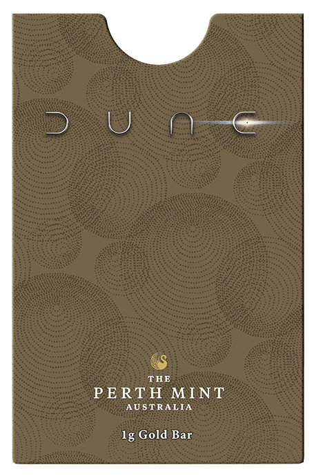 2026 The Perth Mint DUNE Movie 1g .9999 Fine Gold Bar in Card