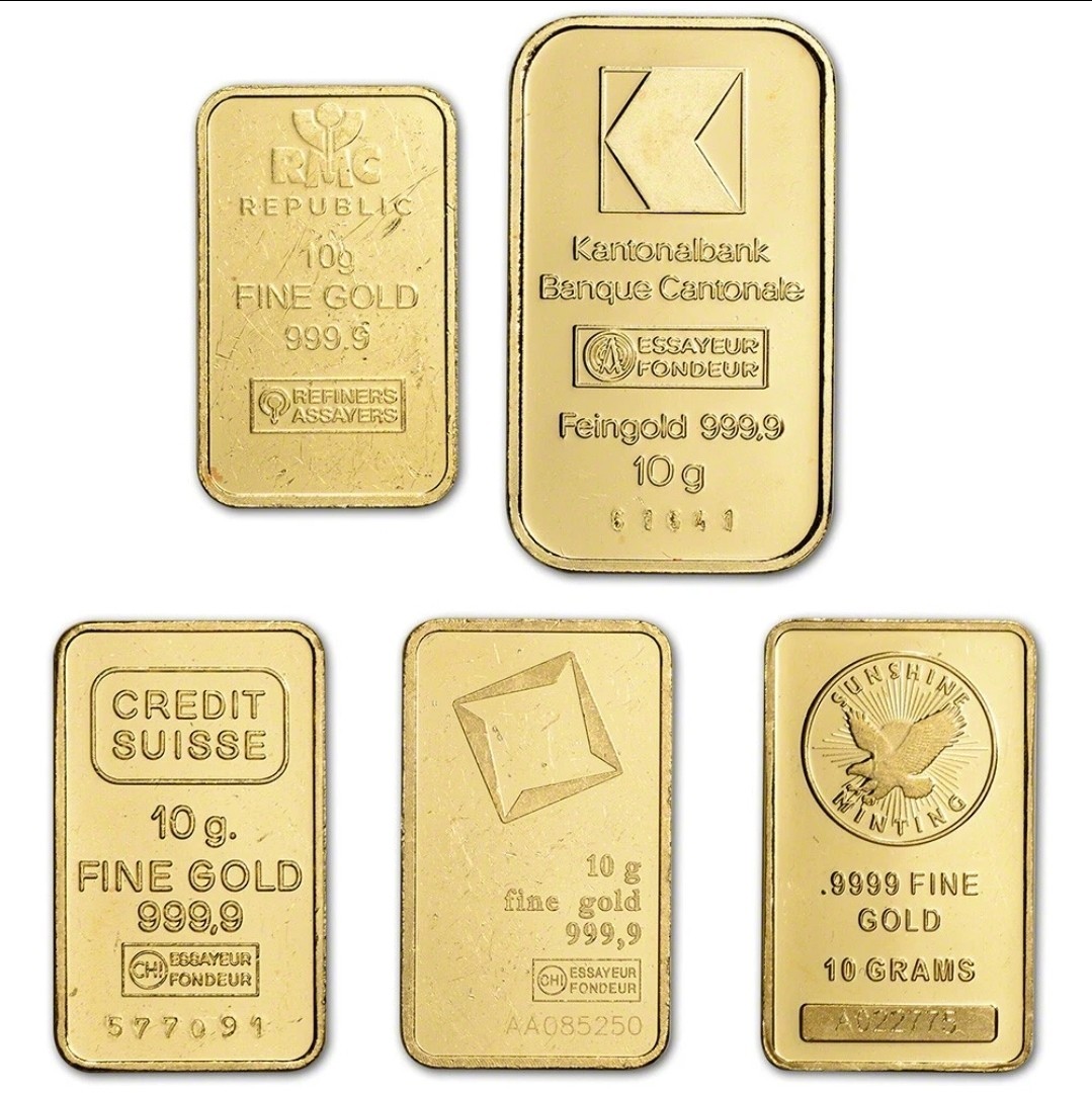Gold Bar – Random Brand – Secondary Market – 999.9 Fine