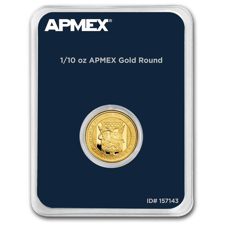 1/10 oz Gold Round – APMEX (In TEP Package)