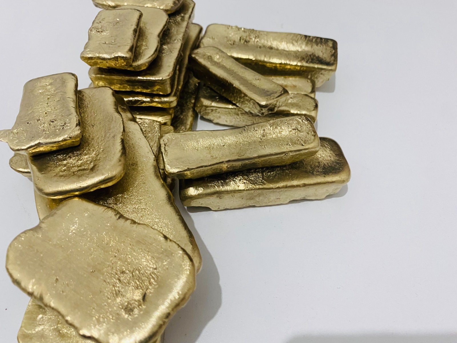 350 Grams Scrap Gold Bar For Gold Recovery Melted Different Computer Coins Pins