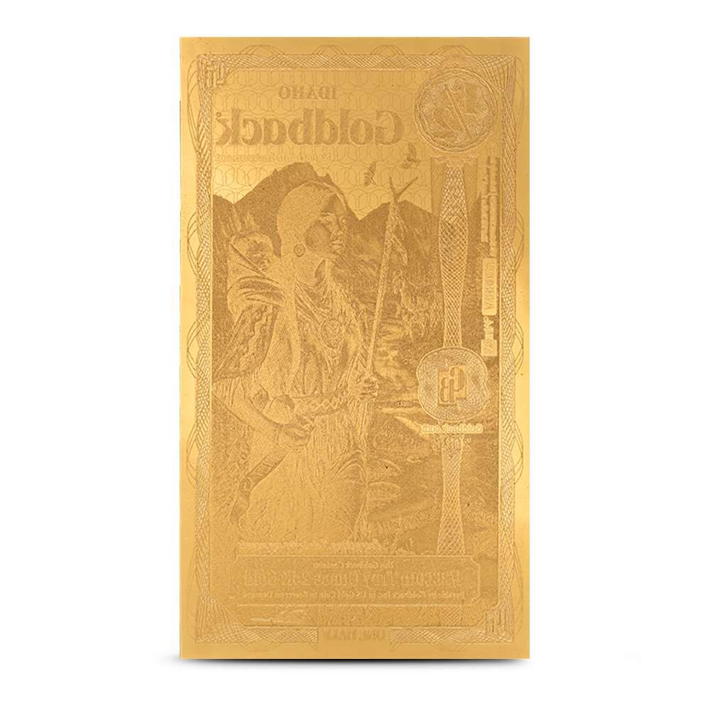 1/2 Idaho Goldback Gold Note (100 Pack, New)