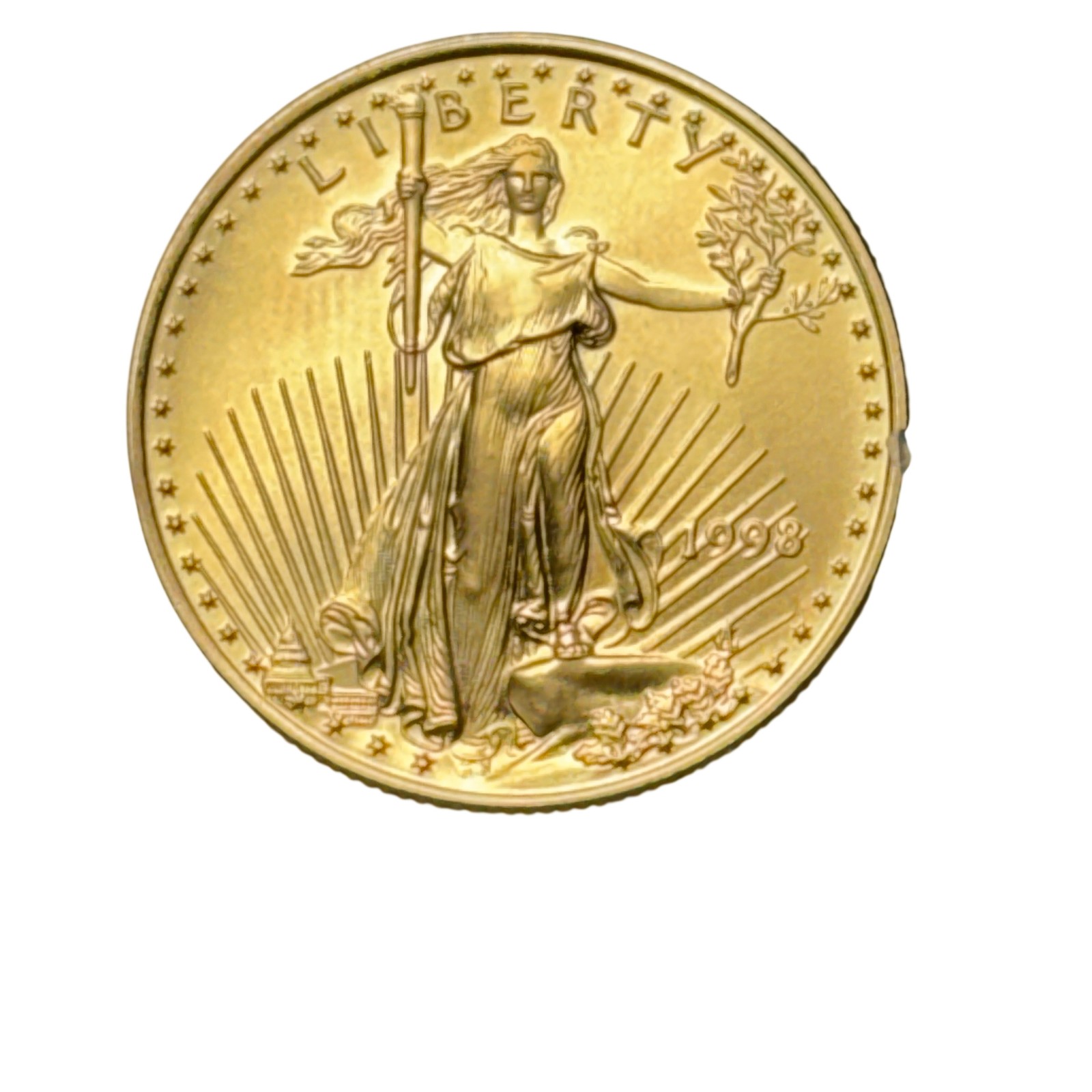 1998 1/2 Ounce 22K Gold American Eagle 25 Dollar Coin