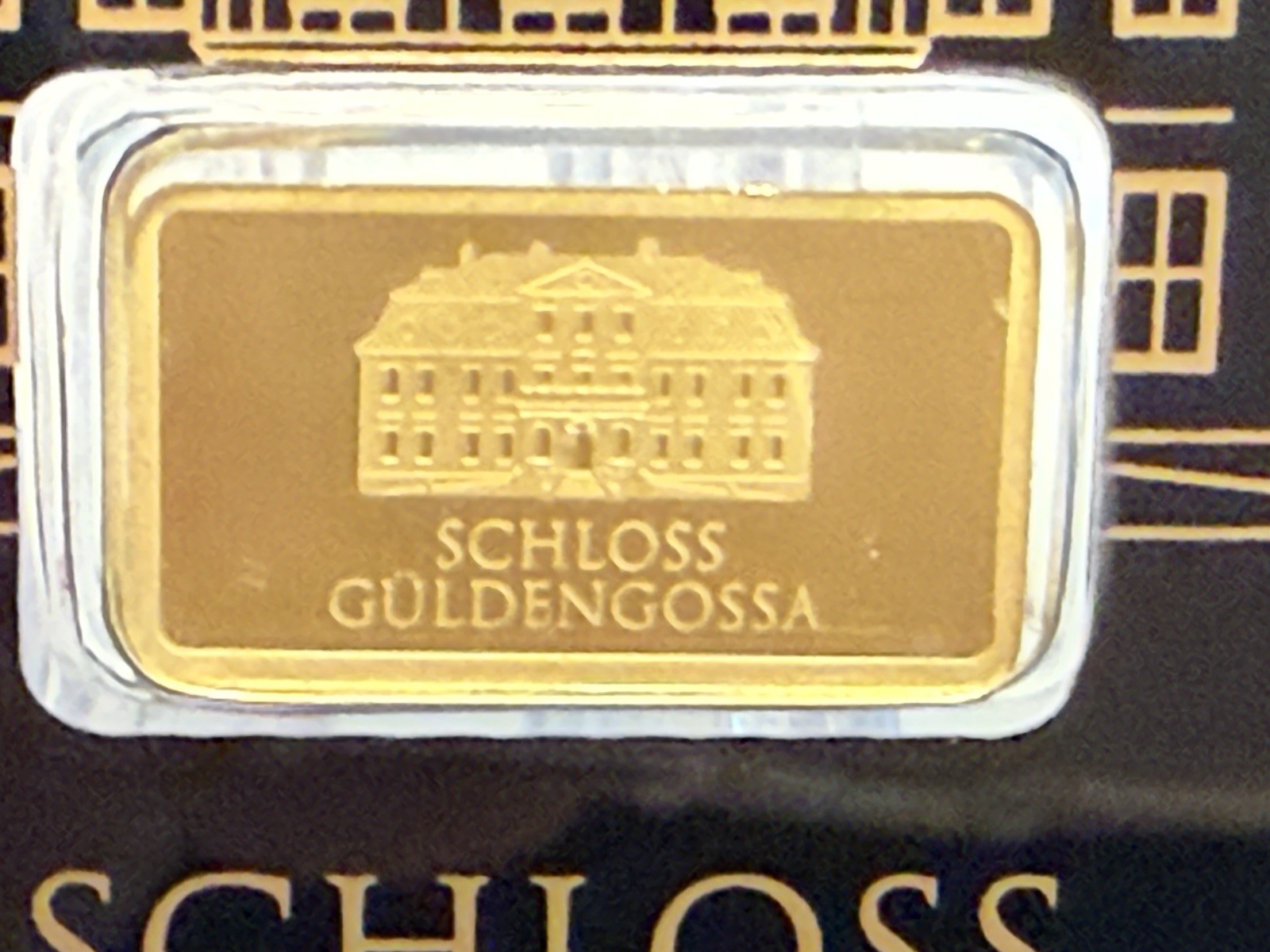 Geiger Edelmetalle Schloss Güldengossa Vintage Edition 0.5g Gold Bar 999.9