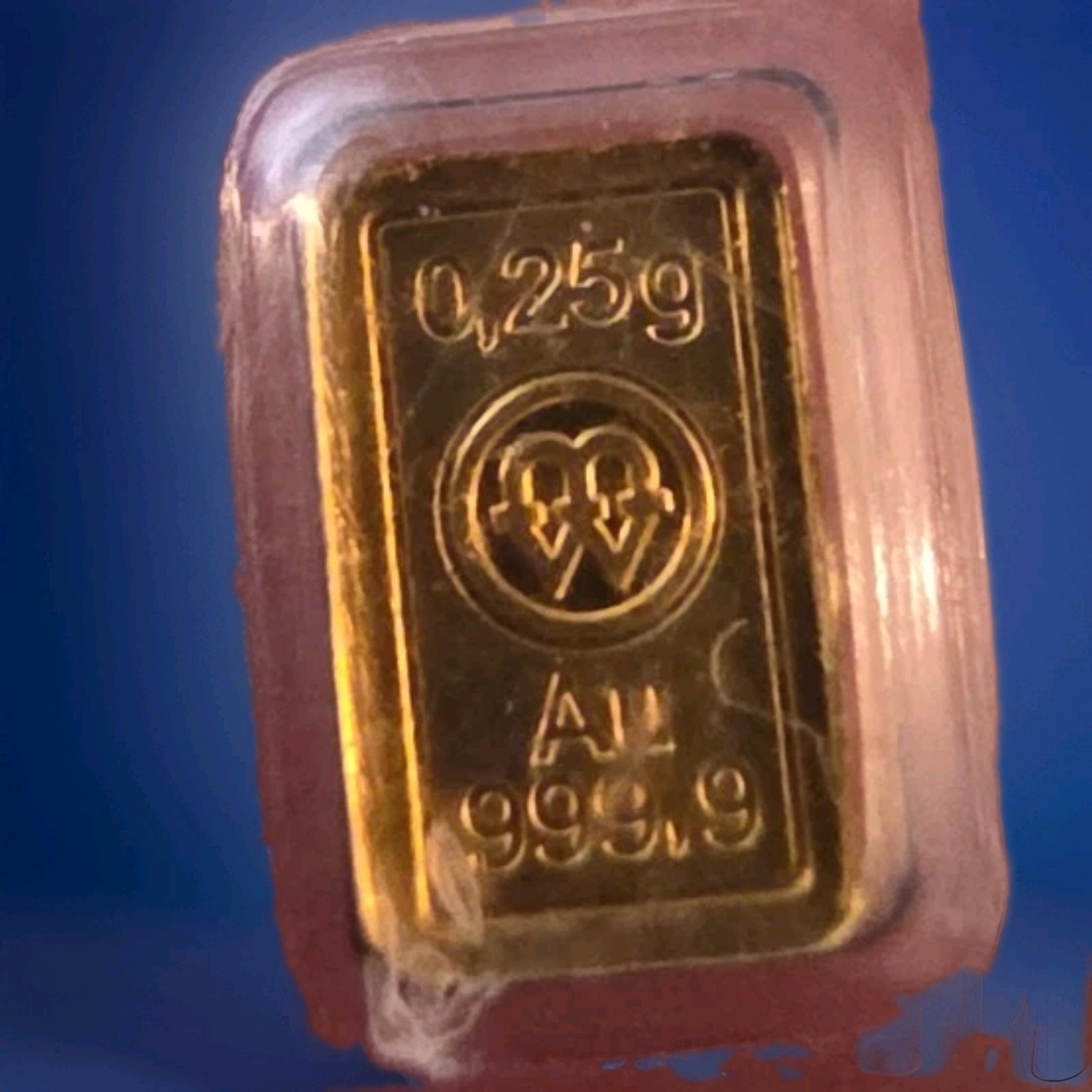 1/4 Gram Mennica Polska Gold Bar 999.9 AU Fine, in Assay Card