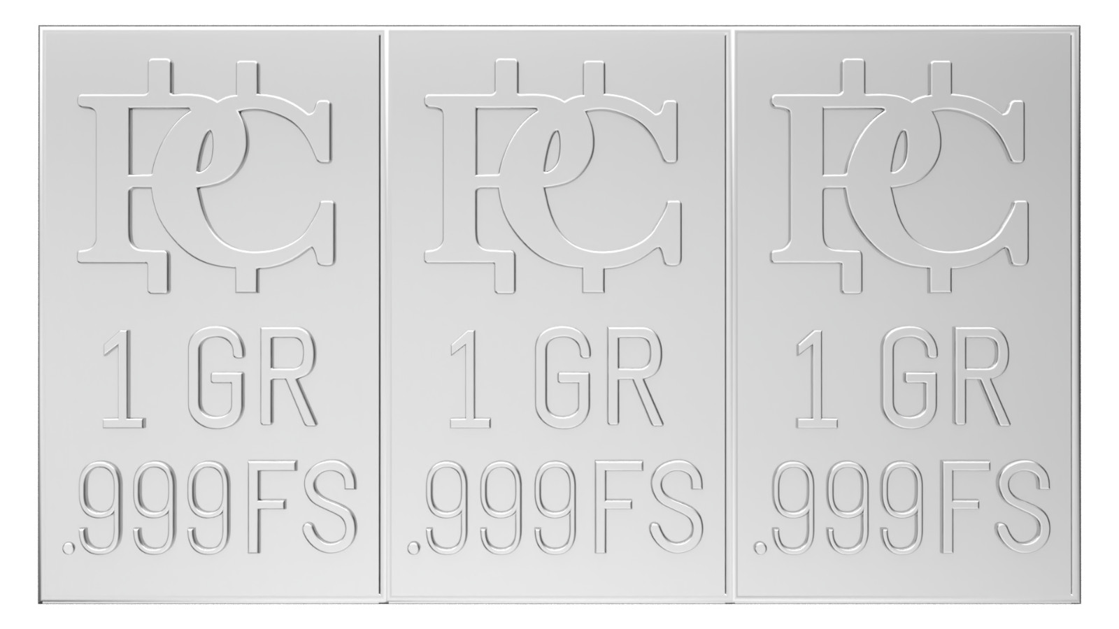 Silver/Gold Bars That Breaks into 3 One GR Bars Gold Bullion .9999 Gold Bar Au