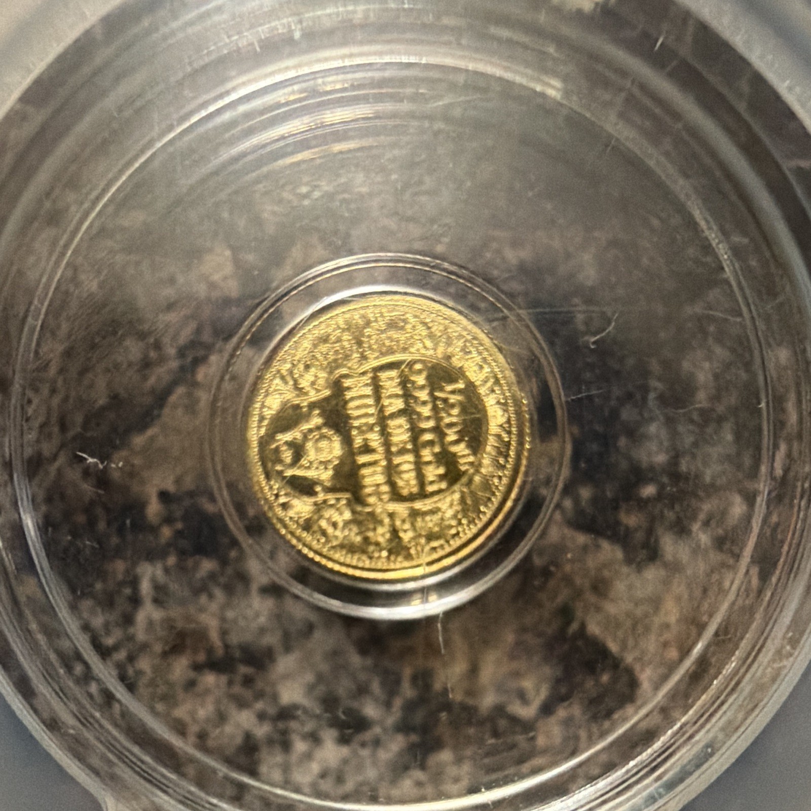 PCGS MS69 Day of the Dead Rose Skull 1/200 oz Gold Round Au Cert#58354863