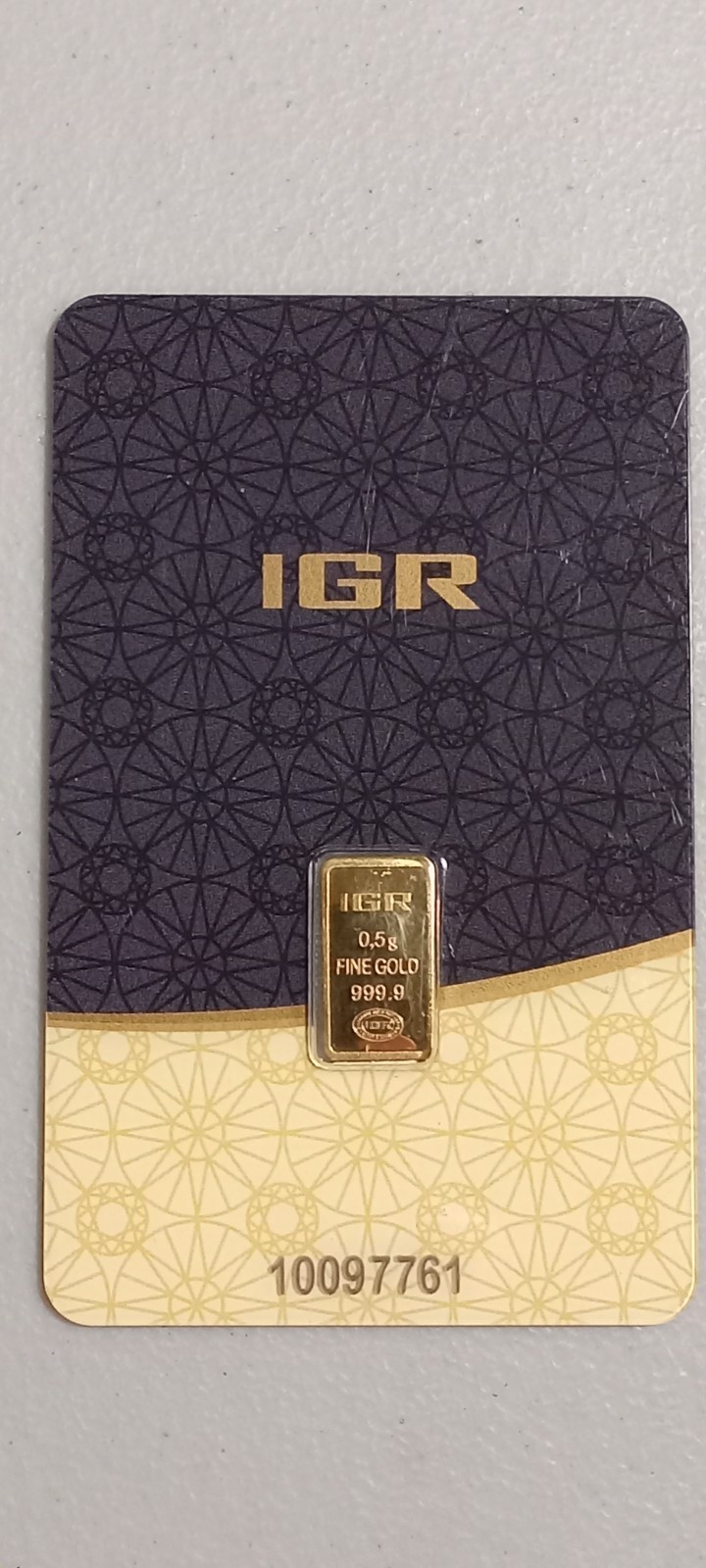 IGR .5 Gram Gold Bar 999.9 Fine #10097761 Istanbul Gold Refinery (1/2 Gram)