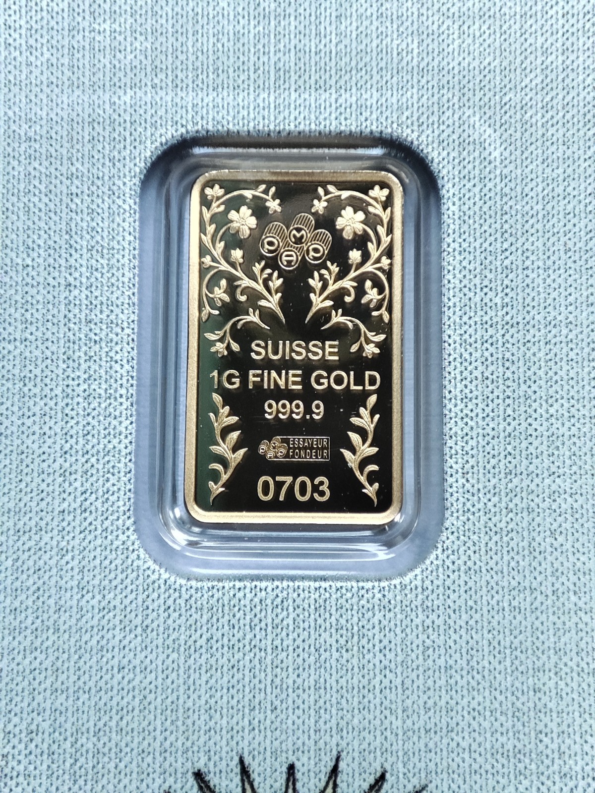 PAMP 1g Una & The Lion 999.9 Gold Bar – 3000 Limited Mintage – With Sleeve