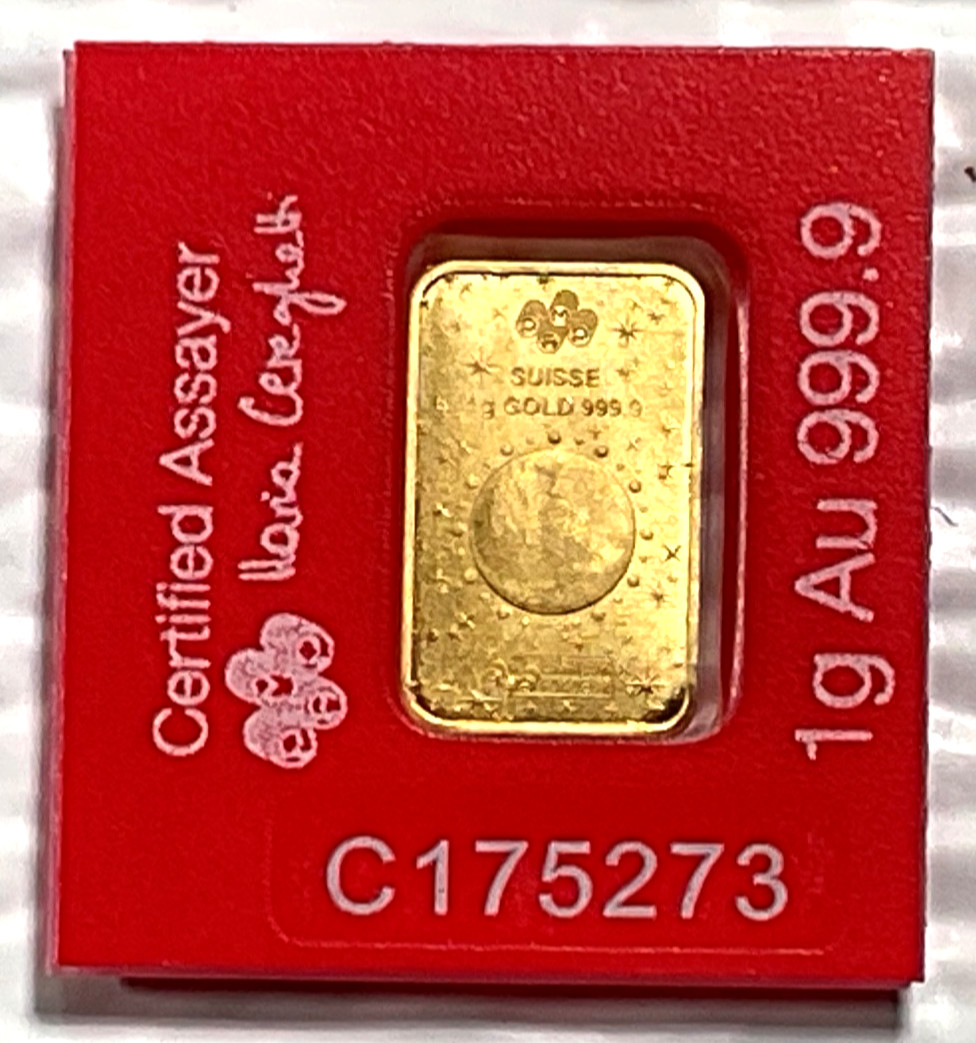 2026 1 Gram PAMP Suisse Lunar Legends 1,000 Mile Horse Multigram .9999 Gold Bar