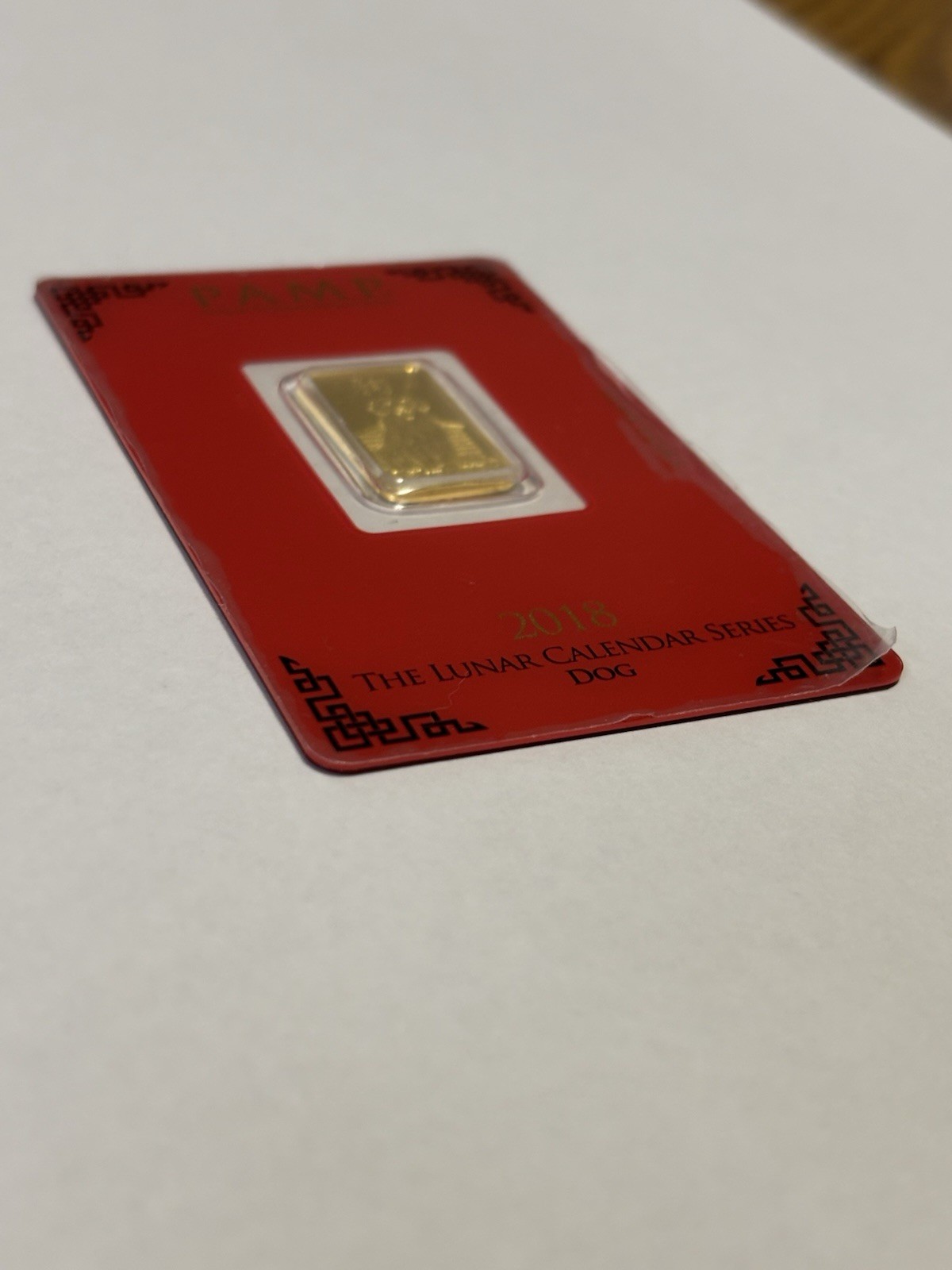 PAMP Suisse 5g Gold Year of the Dog – The Lunar Calendar Series in Assay