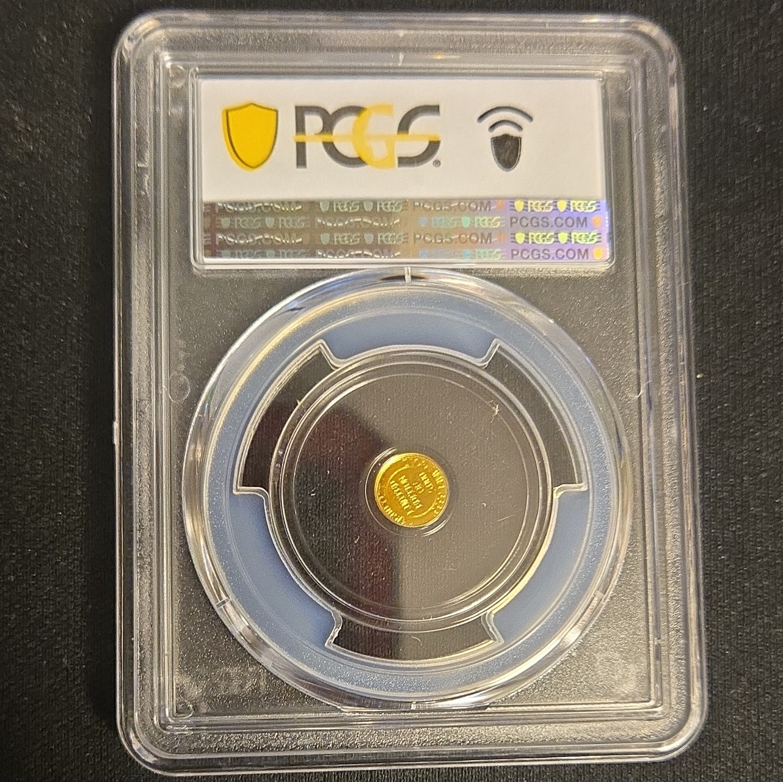 PCGS MS69 Cowboy Gold Round 1/500 oz No Date .999 Fine Gold