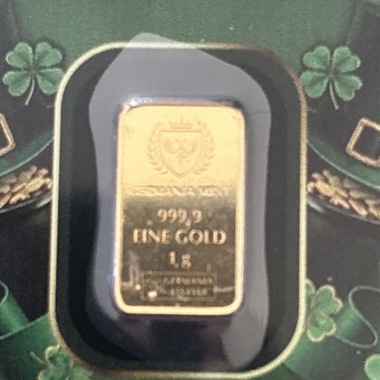 HAPPY ST. PATRICK’S DAY 1 g Gold Bar