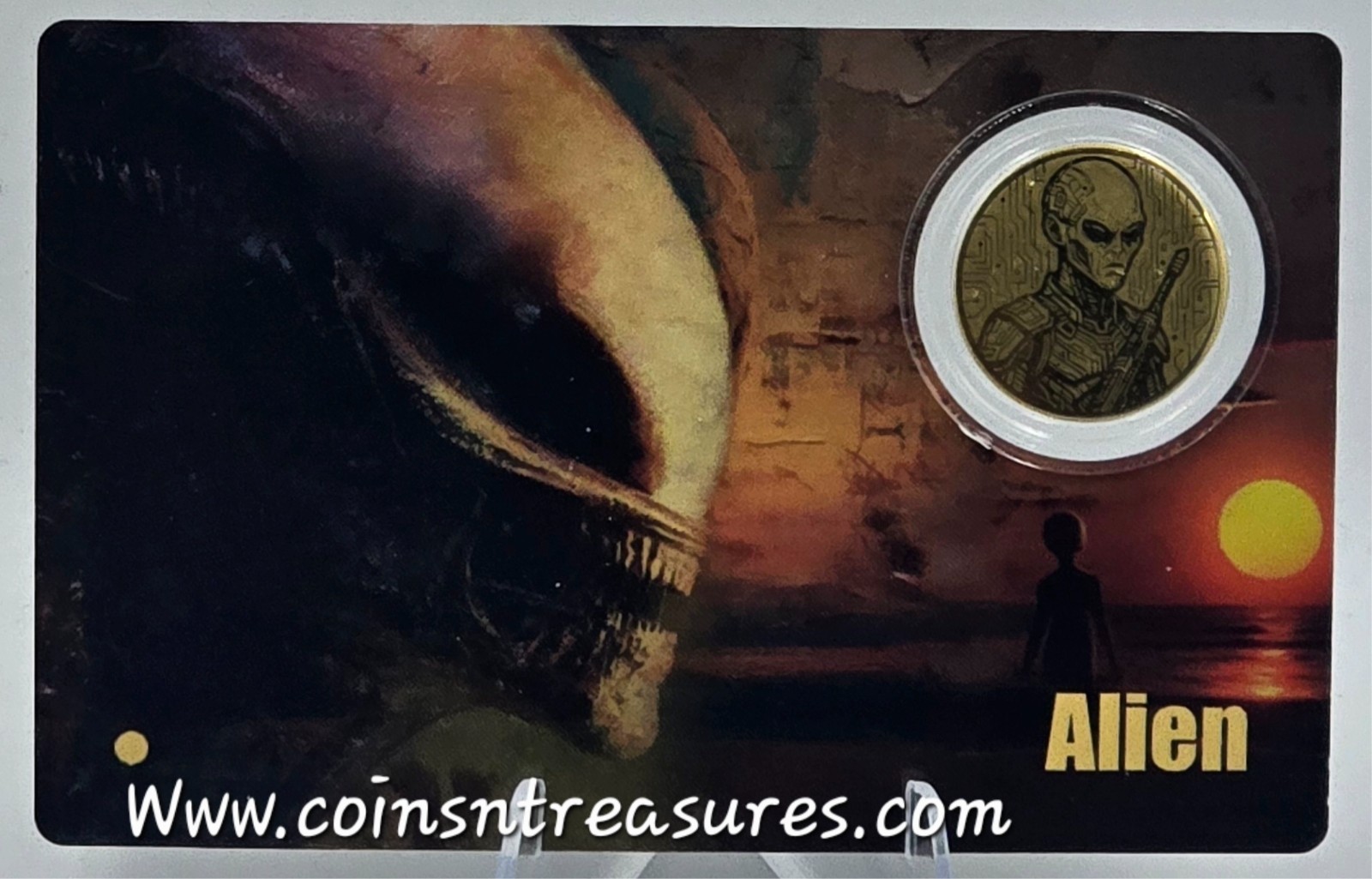 ALIEN 1/200 Oz Gold Coin card 30$ Liberia 2026