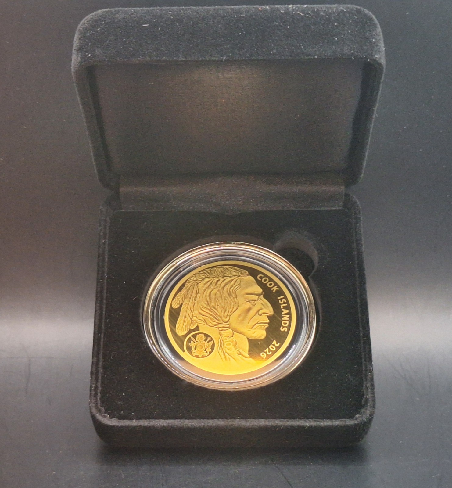 2026 $5 Buffalo Gold Coin .9999 Fine Gold in Display Case + COA
